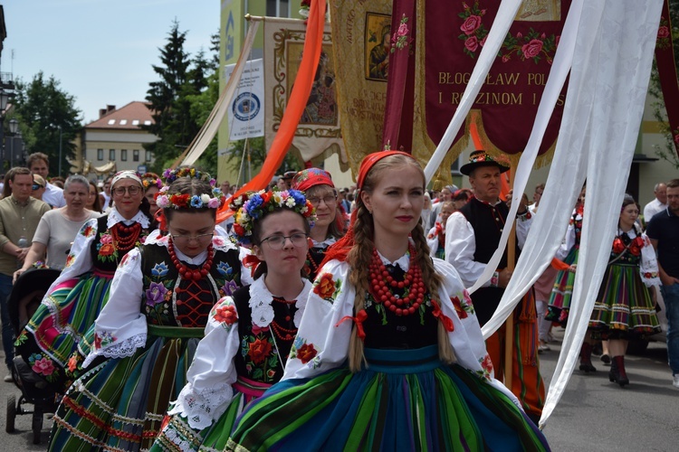 Boże Ciało w Łowiczu. Procesja.