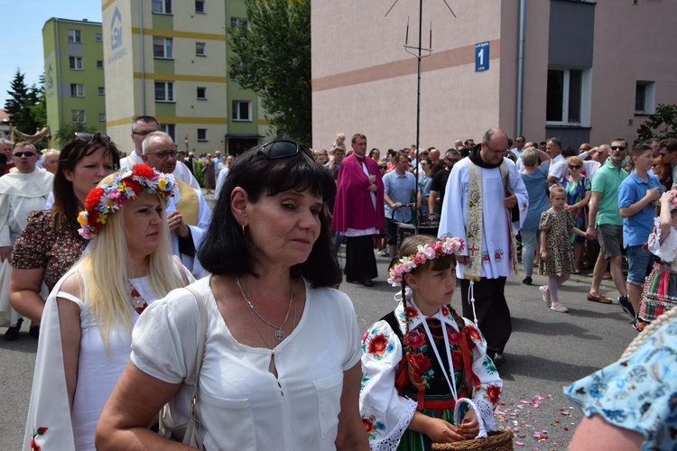 Boże Ciało w Łowiczu. Procesja.