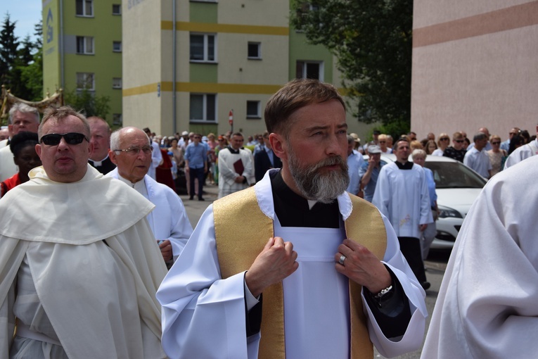 Boże Ciało w Łowiczu. Procesja.
