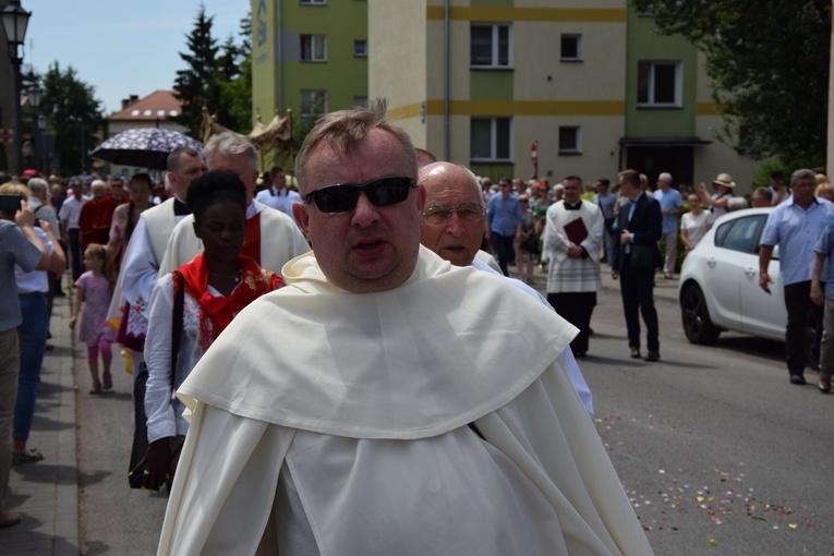 Boże Ciało w Łowiczu. Procesja.