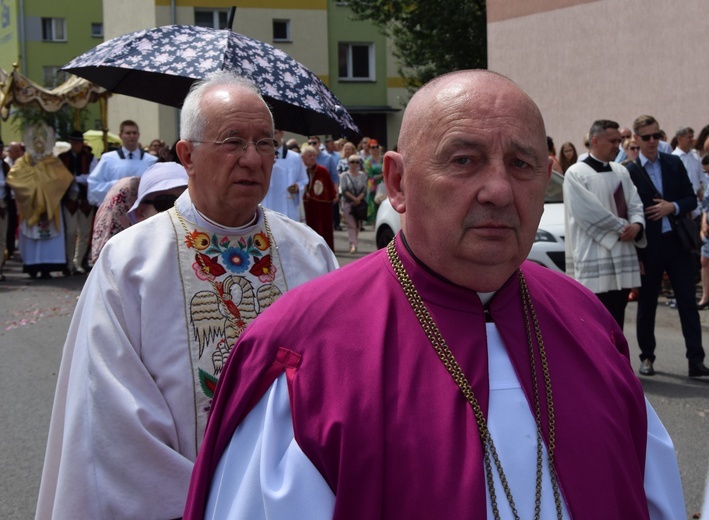 Boże Ciało w Łowiczu. Procesja.