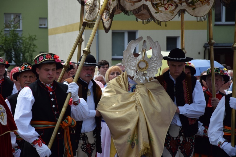 Boże Ciało w Łowiczu. Procesja.