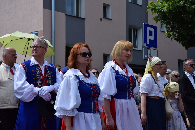 Boże Ciało w Łowiczu. Procesja.