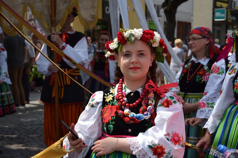 Boże Ciało w Łowiczu. Procesja.