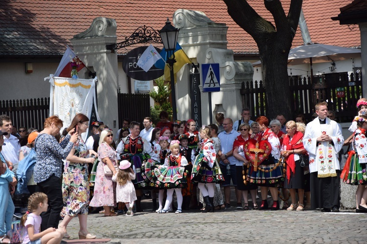 Boże Ciało w Łowiczu. Procesja.