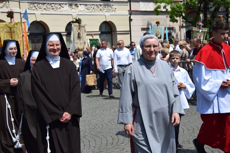 Boże Ciało w Łowiczu. Procesja.
