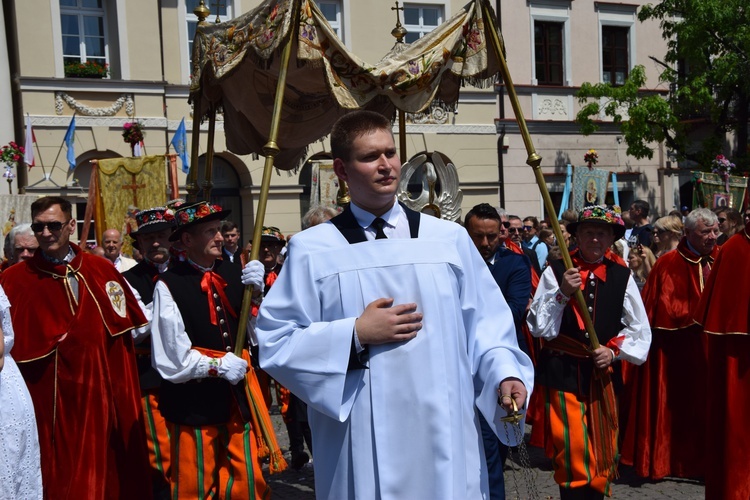 Boże Ciało w Łowiczu. Procesja.