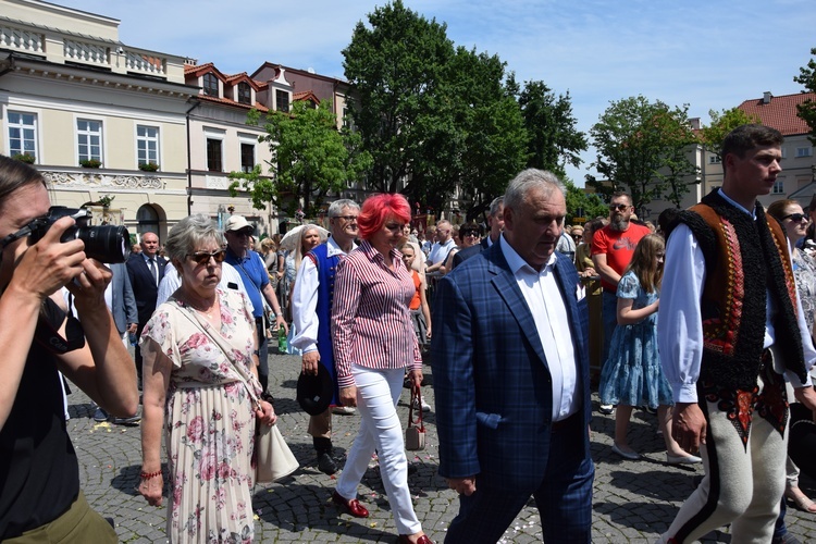 Boże Ciało w Łowiczu. Procesja.