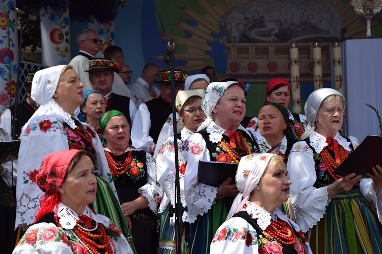 Boże Ciało w Łowiczu. Procesja.