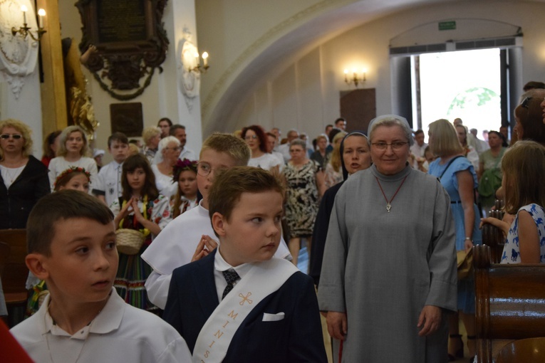 Boże Ciało w Łowiczu. Procesja.