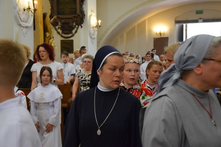 Boże Ciało w Łowiczu. Procesja.