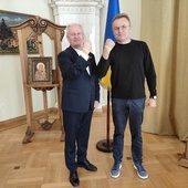 Spotkanie rektora KUL z burmistrzem Lwowa.
