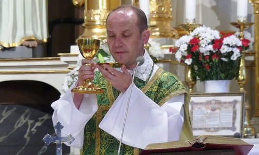 Ks. Jerzy Łukowicz - inicjator EDŚ - sprawował dziś Mszę św. na jej rozpoczęcie, w intencji wszystkich uczestników.