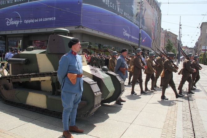 Katowice. Wjazd generała Szeptyckiego na rynek - inscenizacja historyczna