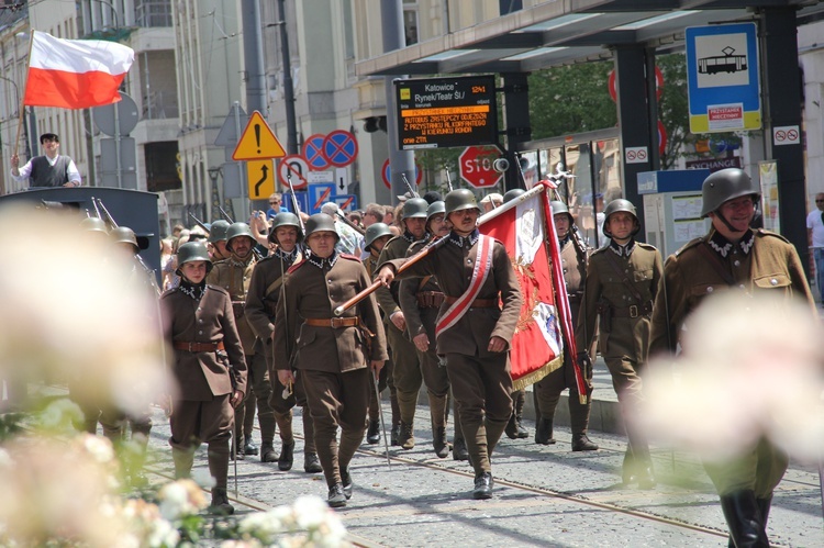 Katowice. Wjazd generała Szeptyckiego na rynek - inscenizacja historyczna