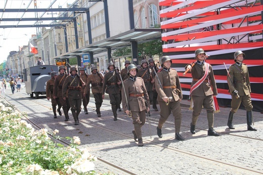 Katowice. Wjazd generała Szeptyckiego na rynek - inscenizacja historyczna