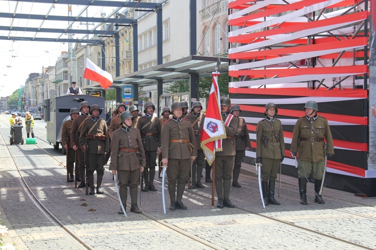 Katowice. Wjazd generała Szeptyckiego na rynek - inscenizacja historyczna