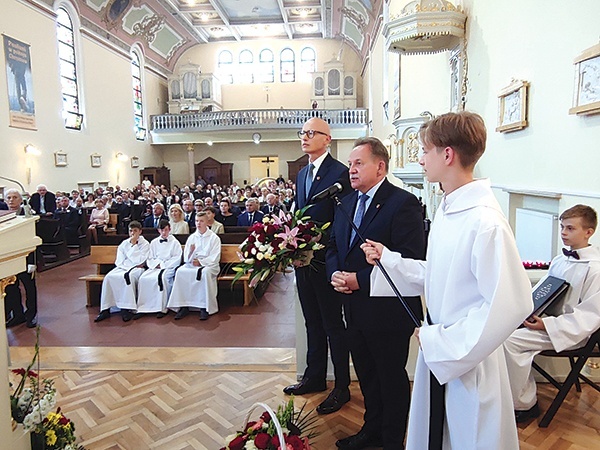 Podziękowanie burmistrza Edwarda Maniury.