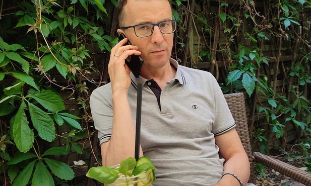 Darek w swojej restauracji "Giuseppe" w Lublinie.