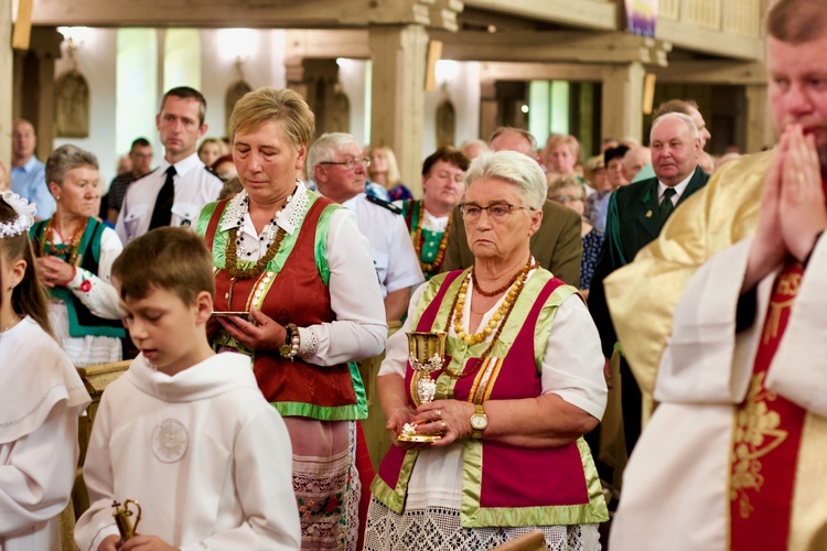 Poświęcenie kościoła w Rozogach