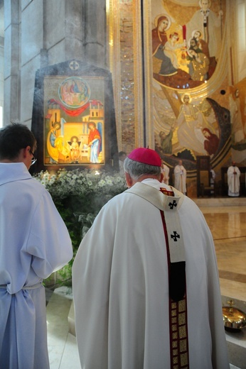 Zakończenie peregrynacji ikony Świętej Rodziny - sanktuarium św. Jana Pawła II