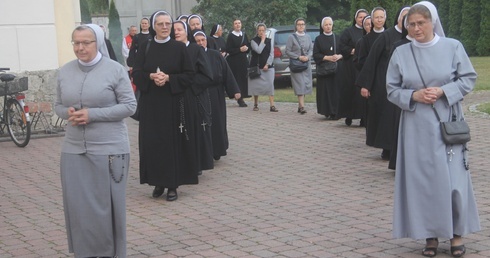 Z elżbietankami w tle