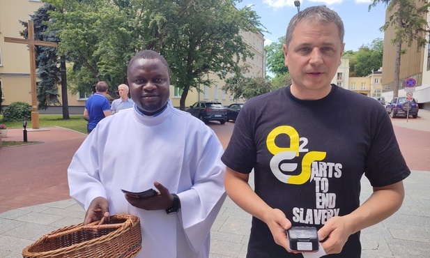 Radosław Malinowski i ks. Polikarp swoim doświadczeniem dzielili się w kościele akademickim KUL. 