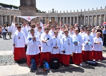 Na Placu św. Piotra podczas modlitwy z papieżem Franciszkiem.