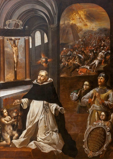 Tomasz Muszyński, „Błogosławiony Czesław”, olej na płótnie, 1665, klasztor dominikanów w Lublinie.