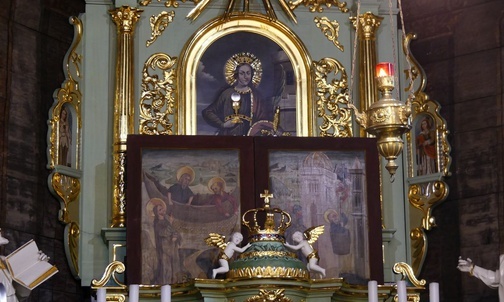 Po raz drugi w tym roku Tryptyk Mikuszowicki przysłoni barokowy obraz św. Barbary.