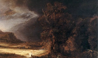 Muzeum Książąt Czartoryskich w Krakowie Rembrandt, Krajobraz z miłosiernym Samarytaninem 