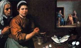 Chrystus w domu Marty i Marii – Diego Velasquez