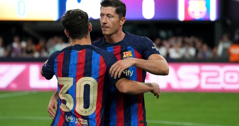 Robert Lewandowski zadebiutował w Barcelonie, która wygrała z Realem Madryt