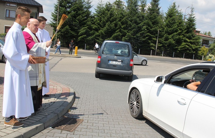 Kierowcy u św. Józefa Bilczewskiego w Wilamowicach