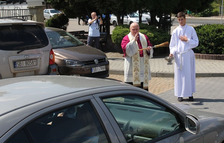 Kierowcy u św. Józefa Bilczewskiego w Wilamowicach