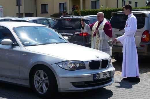 Kierowcy u św. Józefa Bilczewskiego w Wilamowicach