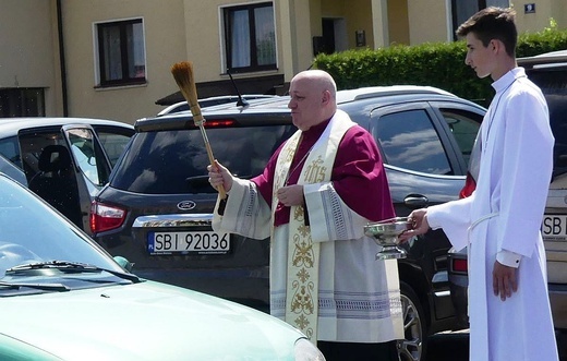 Kierowcy u św. Józefa Bilczewskiego w Wilamowicach