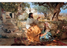 Henryk Siemiradzki
Chrystus w domu Marty i Marii 
olej na płótnie, 1886
Państwowe Muzeum Rosyjskie, Sankt Petersburg