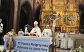 Rybnicka pielgrzymka - Eucharystia na rozpoczęcie