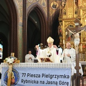 Rybnicka pielgrzymka - Eucharystia na rozpoczęcie