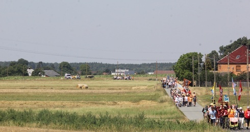 Pielgrzymka. Idą w upałach