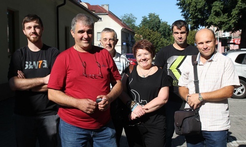 Ekipa logistyczna Andrychowskiej Pielgrzymki Rowerowej.