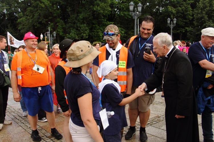 Wejście 42. Pieszej Pielgrzymki Krakowskiej na Jasną Górę