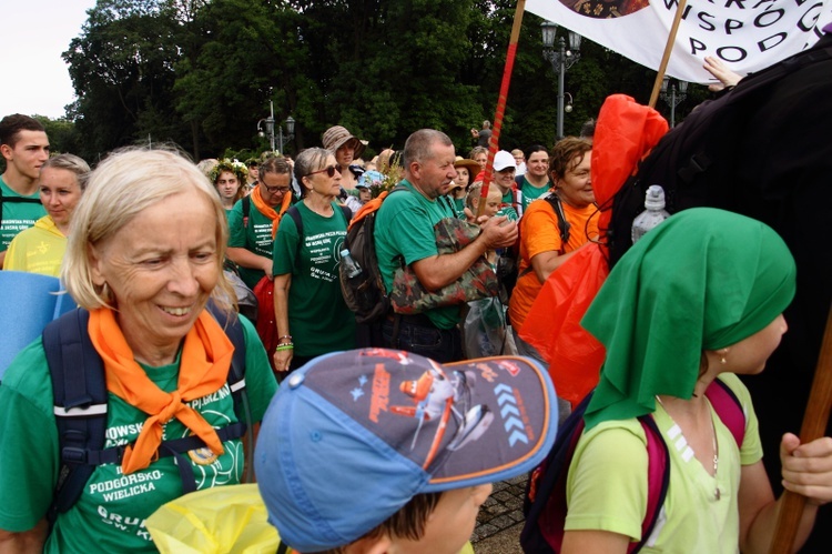 Wejście 42. Pieszej Pielgrzymki Krakowskiej na Jasną Górę