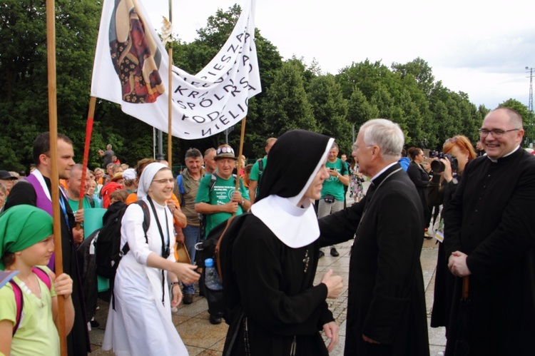 Wejście 42. Pieszej Pielgrzymki Krakowskiej na Jasną Górę