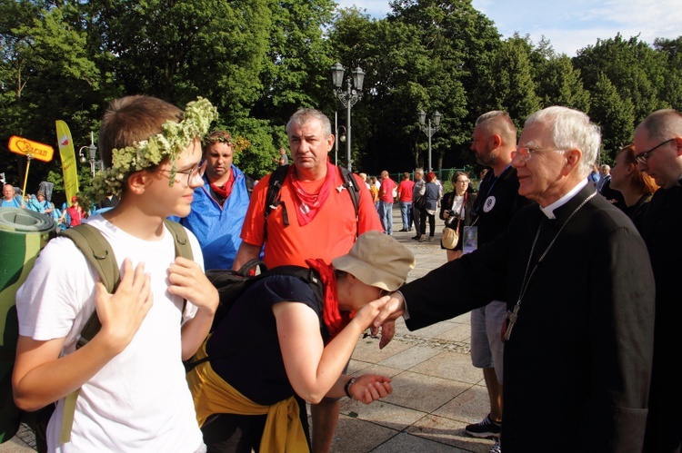 Wejście 42. Pieszej Pielgrzymki Krakowskiej na Jasną Górę