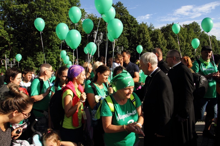 Wejście 42. Pieszej Pielgrzymki Krakowskiej na Jasną Górę