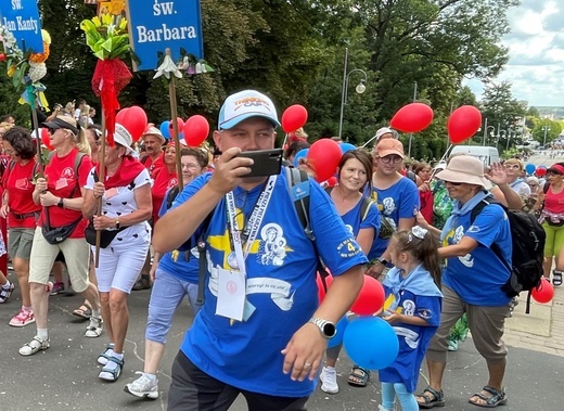 Powitanie 39. Oświęcimskiej Pieszej Pielgrzymki na Jasnej Górze - 2022