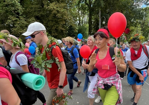 Powitanie 39. Oświęcimskiej Pieszej Pielgrzymki na Jasnej Górze - 2022