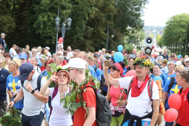 Powitanie 39. Oświęcimskiej Pieszej Pielgrzymki na Jasnej Górze - 2022